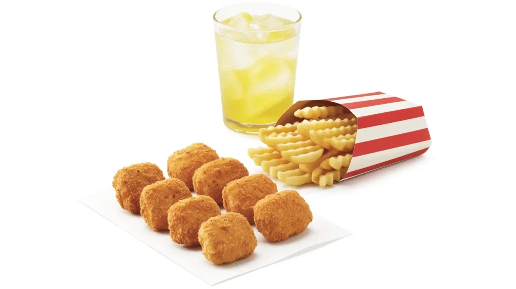 8 count nuggets waffle fries lemonade