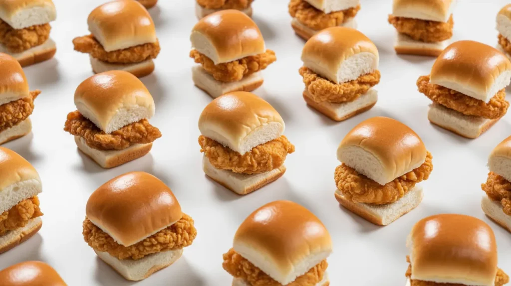Bite sized Chicken Mini Sandwiches