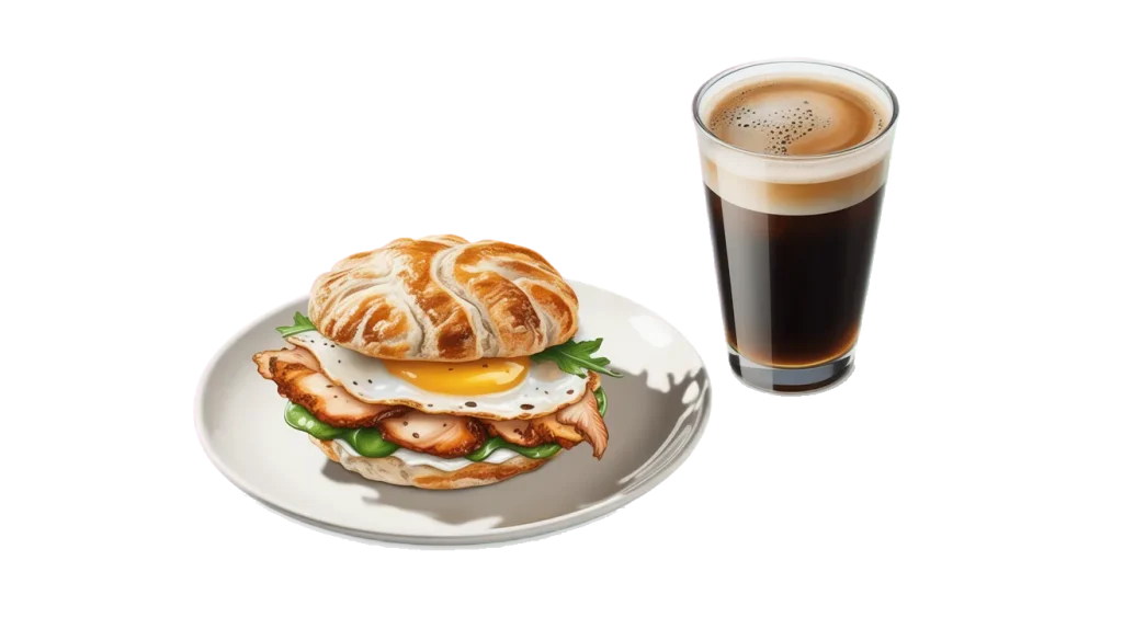 Breakfast Biscuit Frosted Coffee