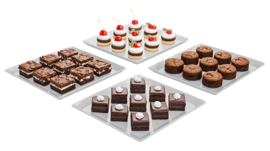 Party Food Trays with Desserts
